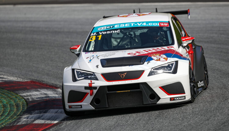 Milovan Vesnič won the first ESET TCR race at Red Bull Ring