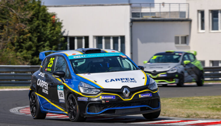 Tobias Poschik is leading the Clio Cup halfway through the season