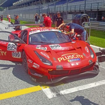 Ernst Kirchmayr behind the wheel of Ferrari wins GT3 category