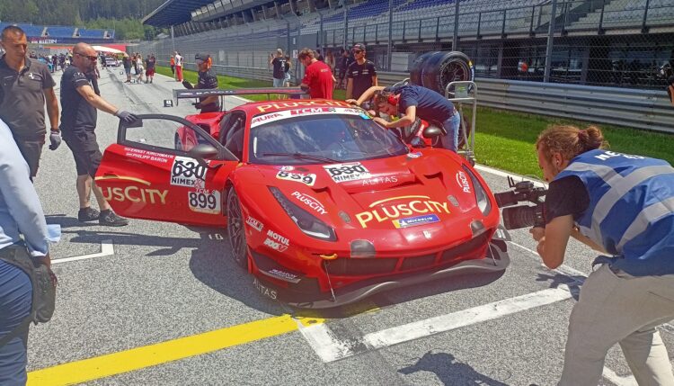 Ernst Kirchmayr behind the wheel of Ferrari wins GT3 category